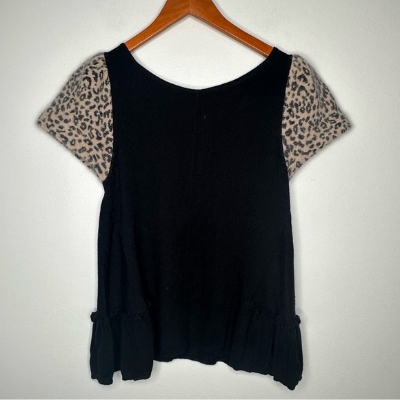 Anthropologie Leifsdottir Rabbit Hair Sleeves Wool Cashmere Sweater Size Medium - Picture 3 of 11